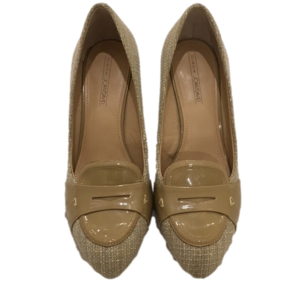 Joan & David Shoes - Circa Joan & David Tan Wedge Sz 8.5